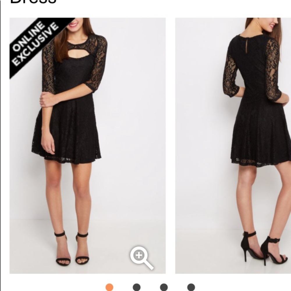 Black lace dress